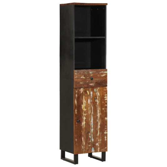 Bathroom Cabinet 38X33X160 Cm Solid Wood Reclaimed