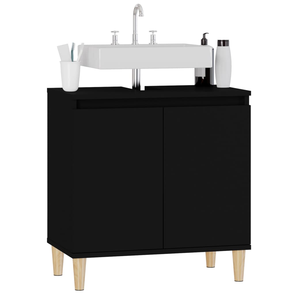 Sink Cabinet 58X33X60 Cm Engineered Wood