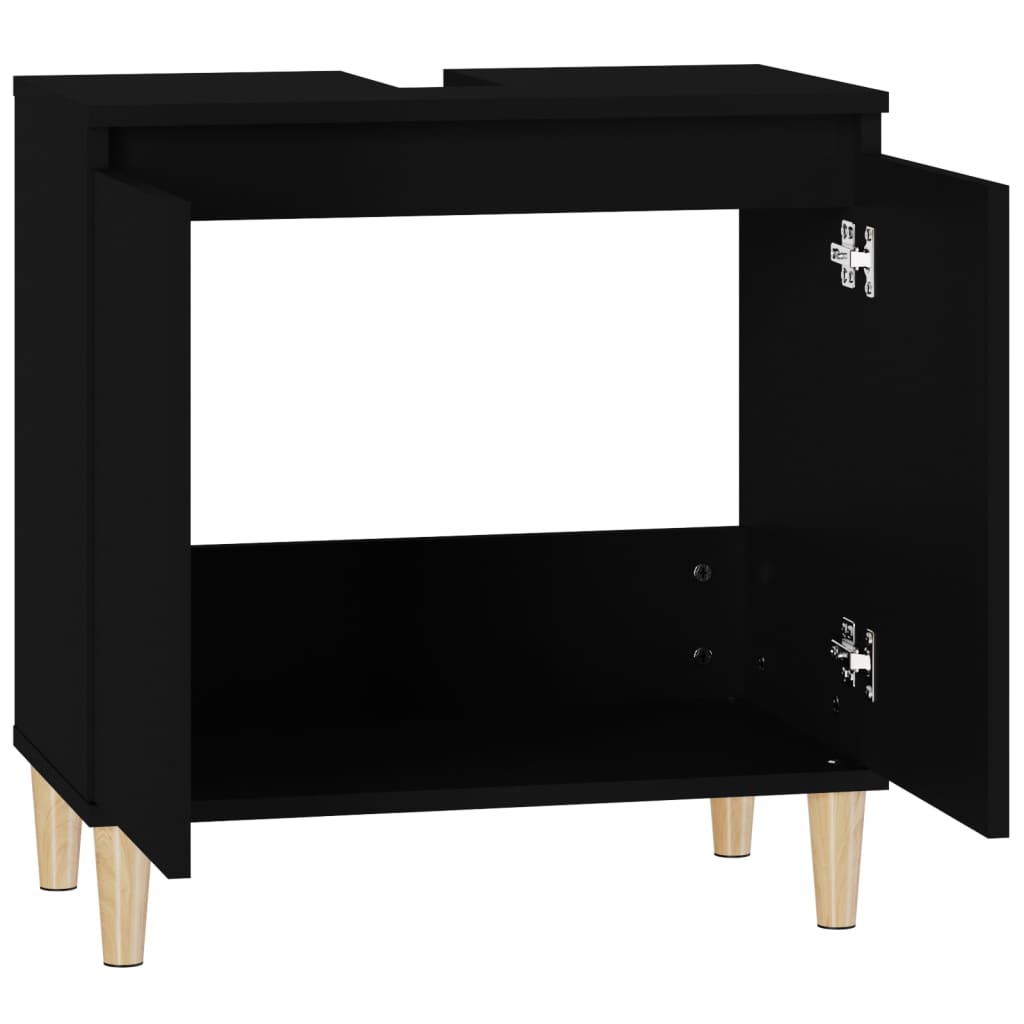 Sink Cabinet 58X33X60 Cm Engineered Wood