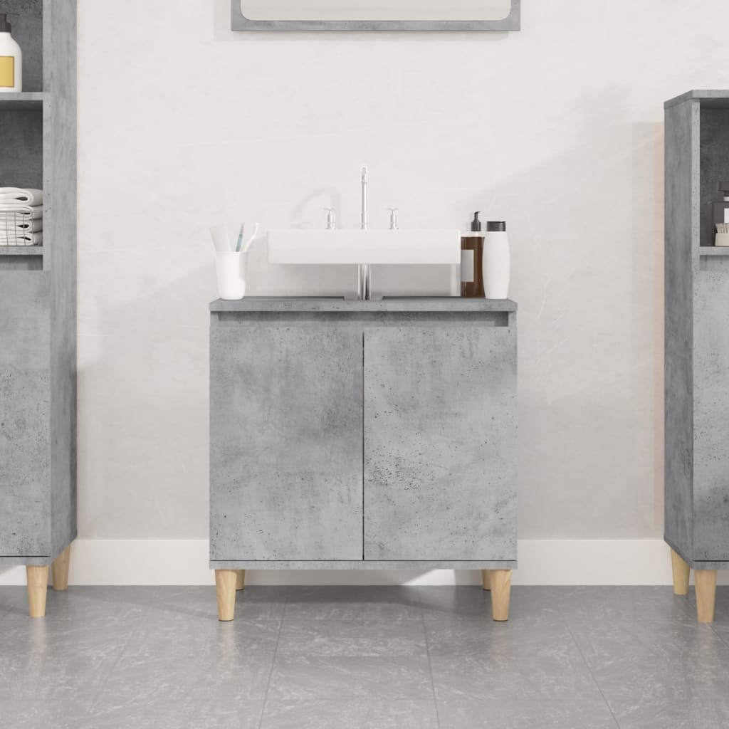 Sink Cabinet 58X33X60 Cm Engineered Wood