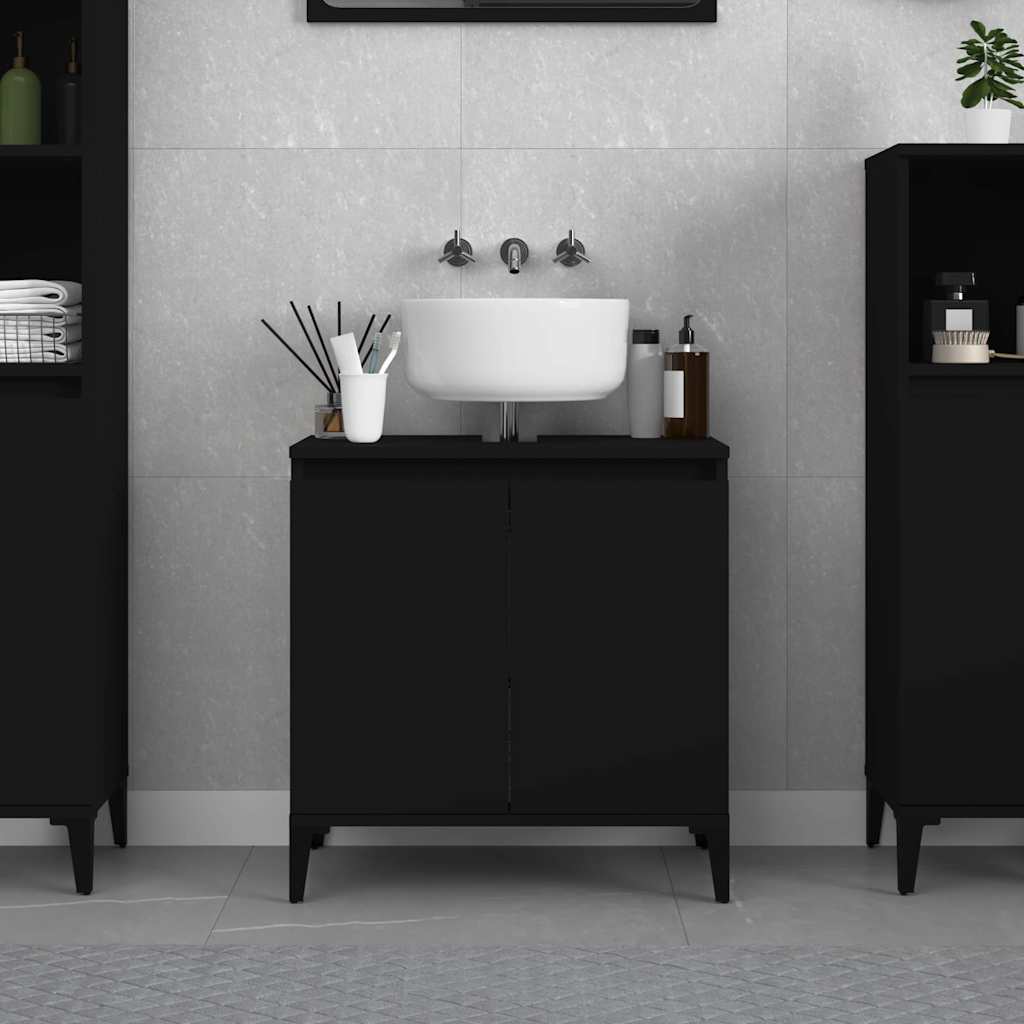 Sink Cabinet 58X33X60 Cm Engineered Wood