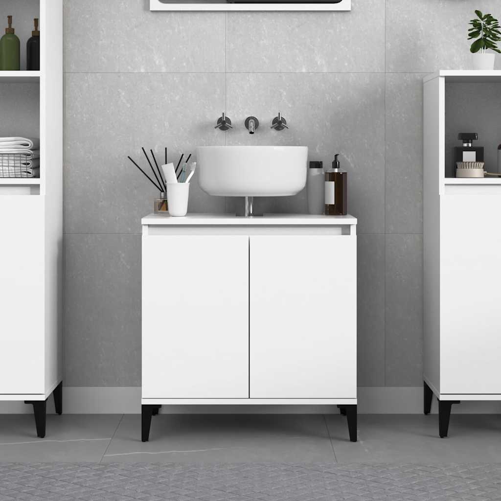 Sink Cabinet 58X33X60 Cm Engineered Wood