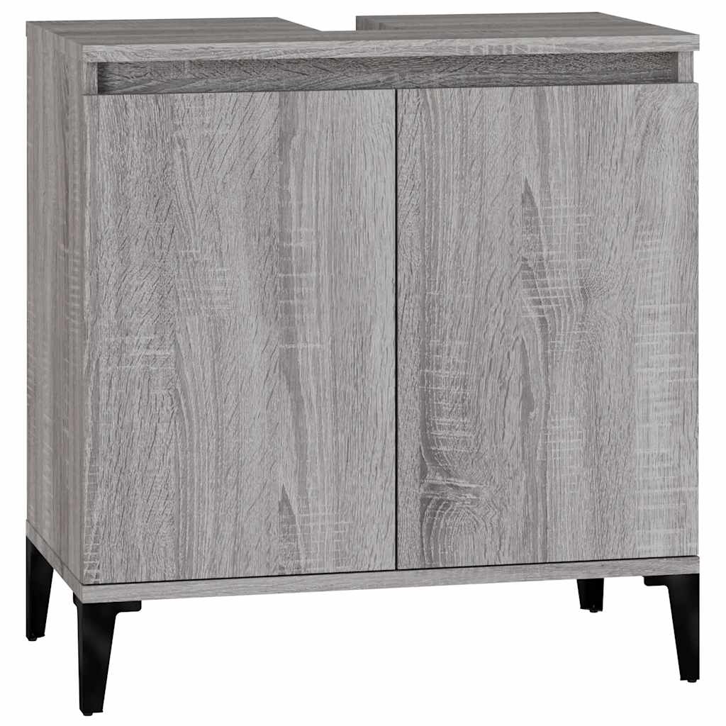 Sink Cabinet 58X33X60 Cm Engineered Wood