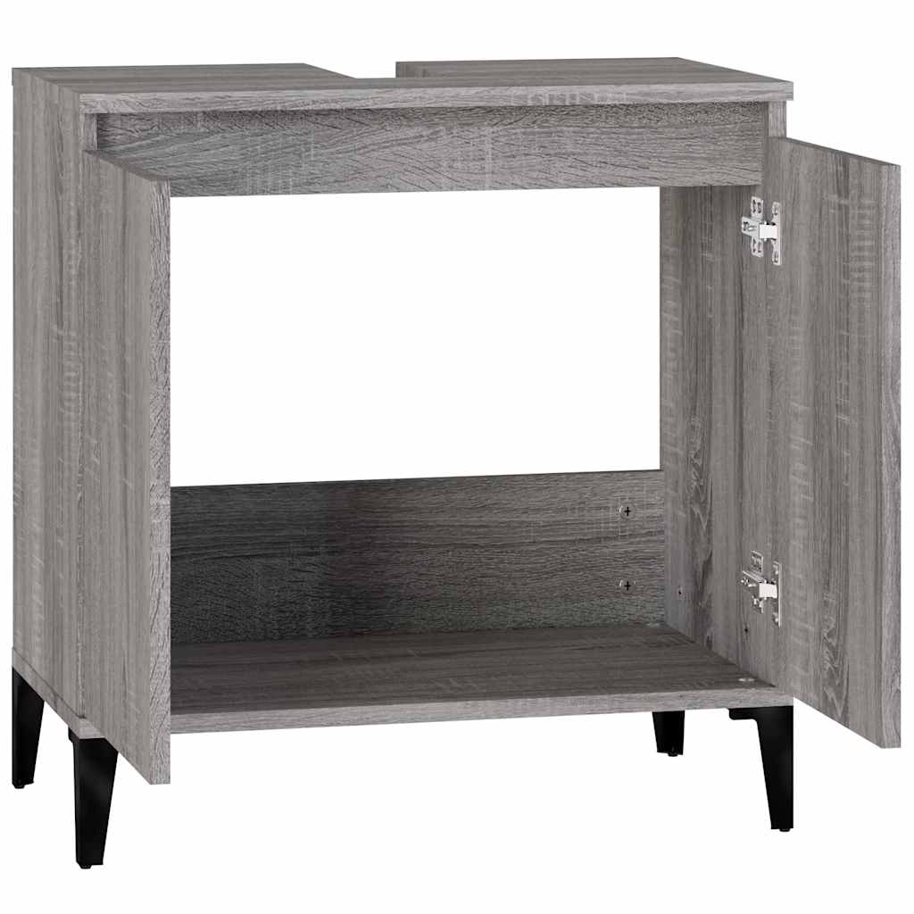 Sink Cabinet 58X33X60 Cm Engineered Wood