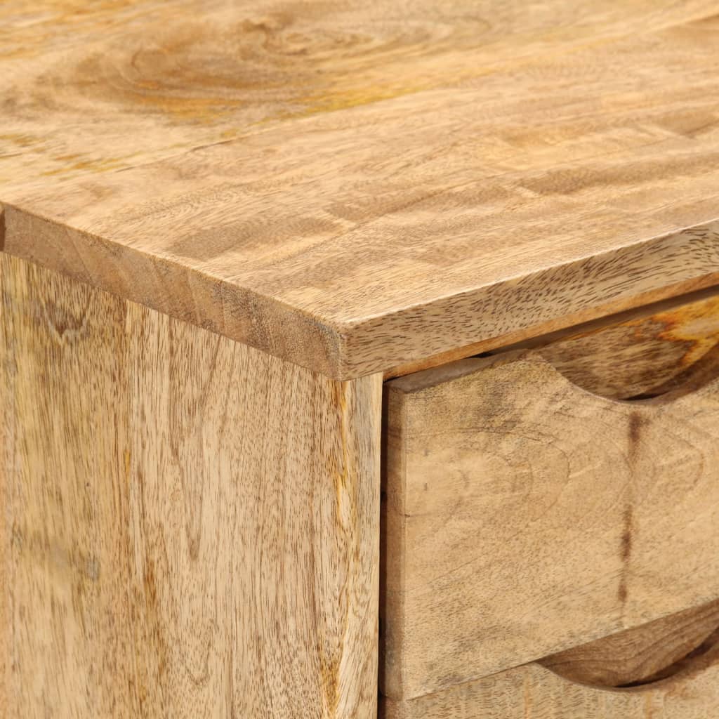 Desk With Drawers 110X47X76 Cm Solid Wood Mango