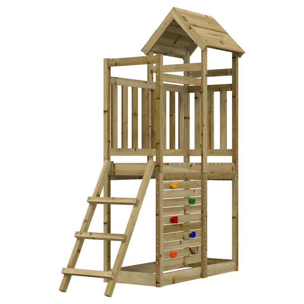 Outdoor Playset 52.5X110.5X214 Cm Solid Wood Pine