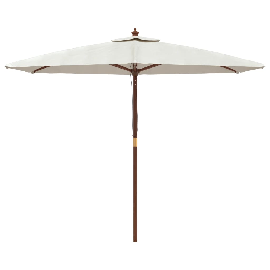Garden Parasol With Wooden Pole 299X240 Cm
