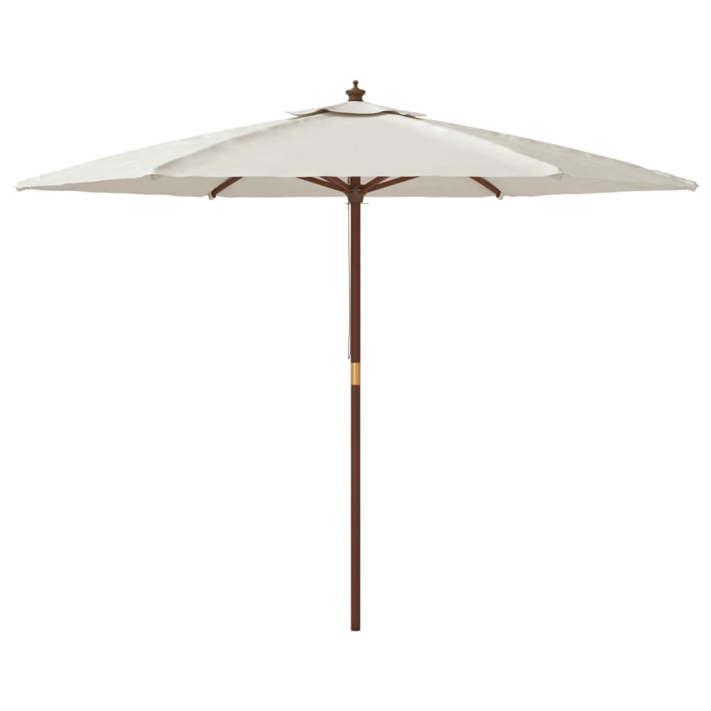 Garden Parasol With Wooden Pole 299X240 Cm