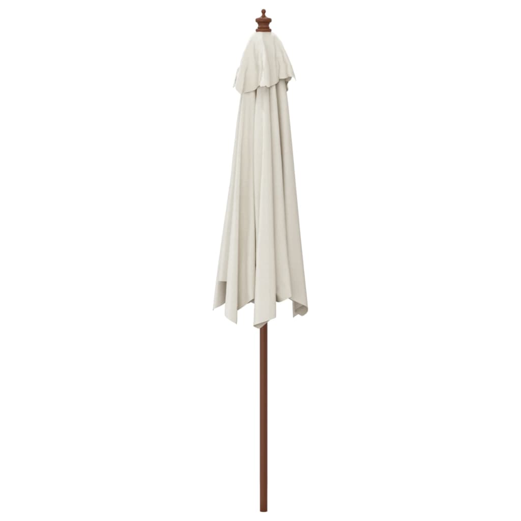 Garden Parasol With Wooden Pole 299X240 Cm