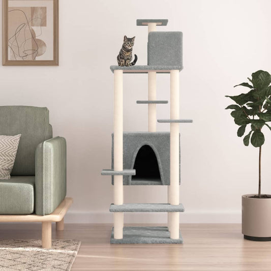 Cat Tree With Sisal Scratching Posts 154 Cm