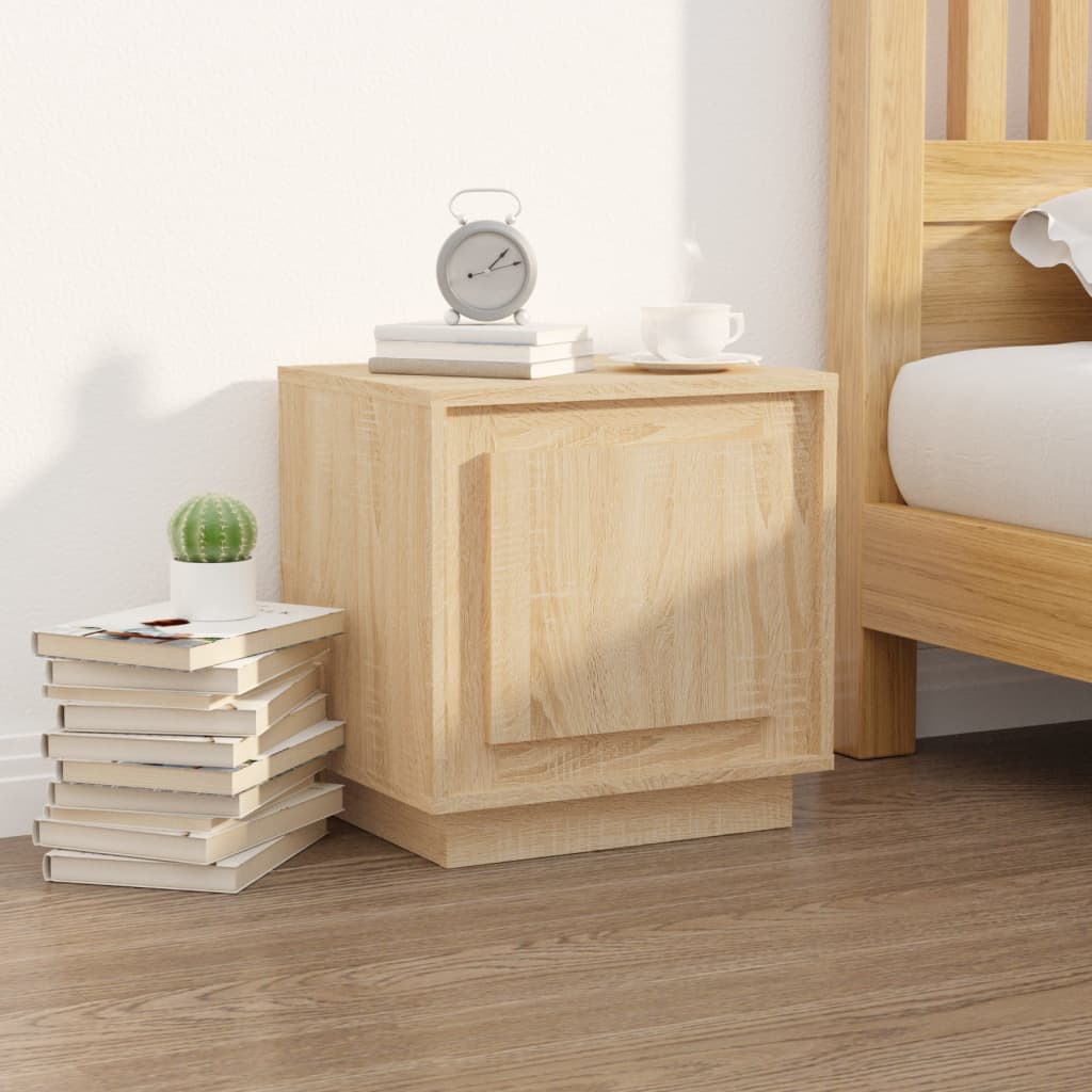 Bedside Cabinet 44X35X45 Cm Engineered Wood