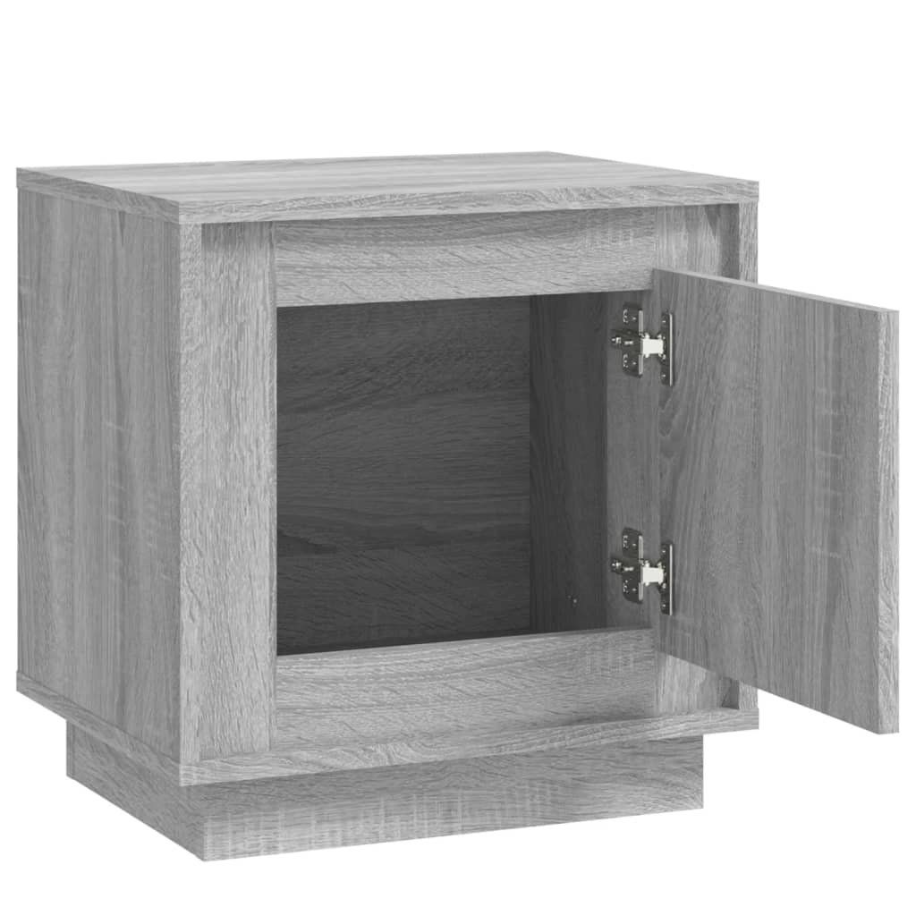 Bedside Cabinet 44X35X45 Cm Engineered Wood