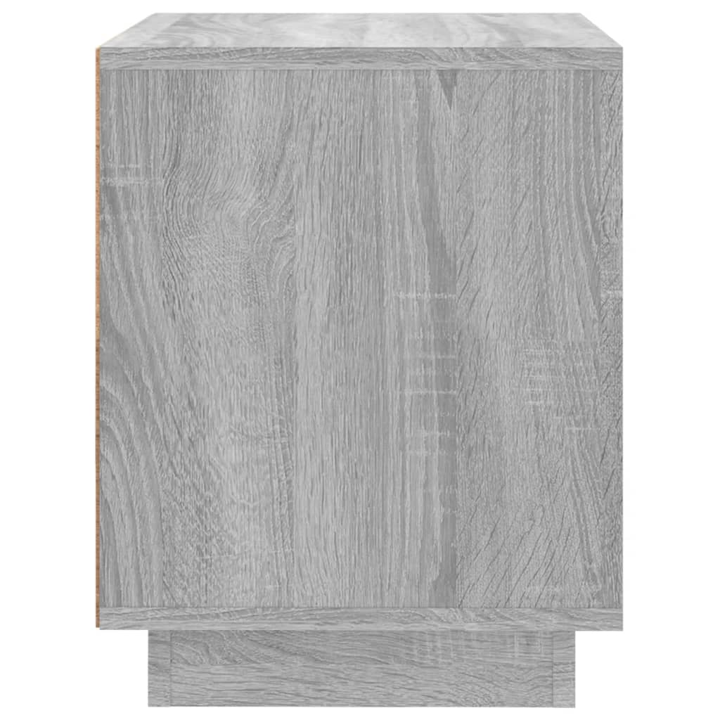 Bedside Cabinet 44X35X45 Cm Engineered Wood