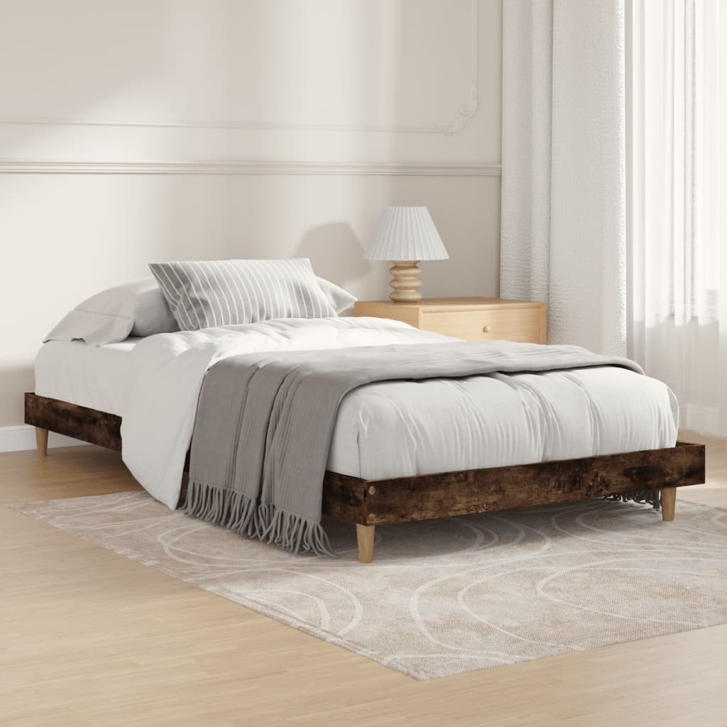 Bed Frame Without Mattress Single Engineered Wood