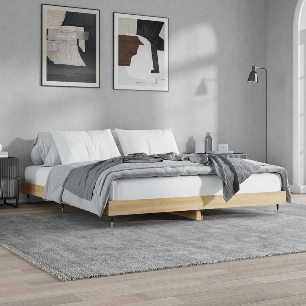 Bed Frame Without Mattress Engineered Wood
