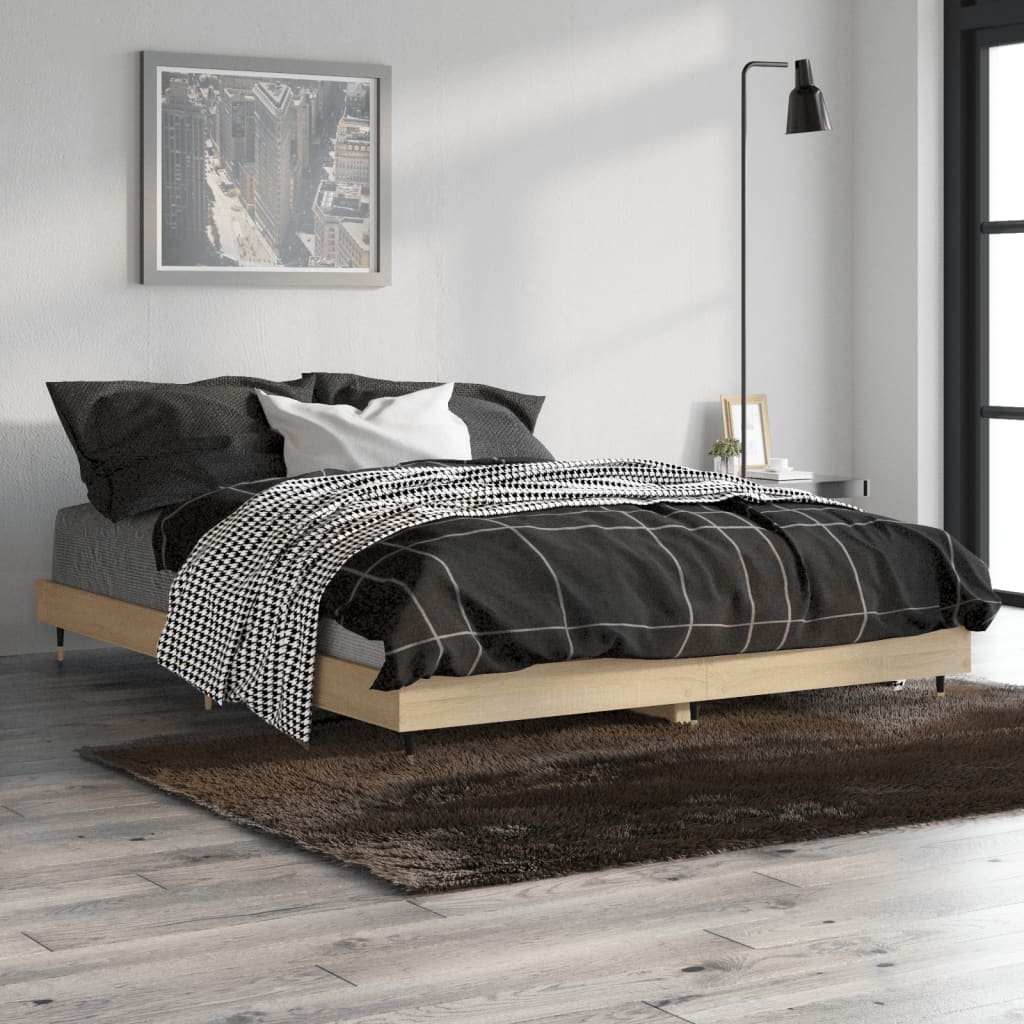 Bed Frame Without Mattress Engineered Wood