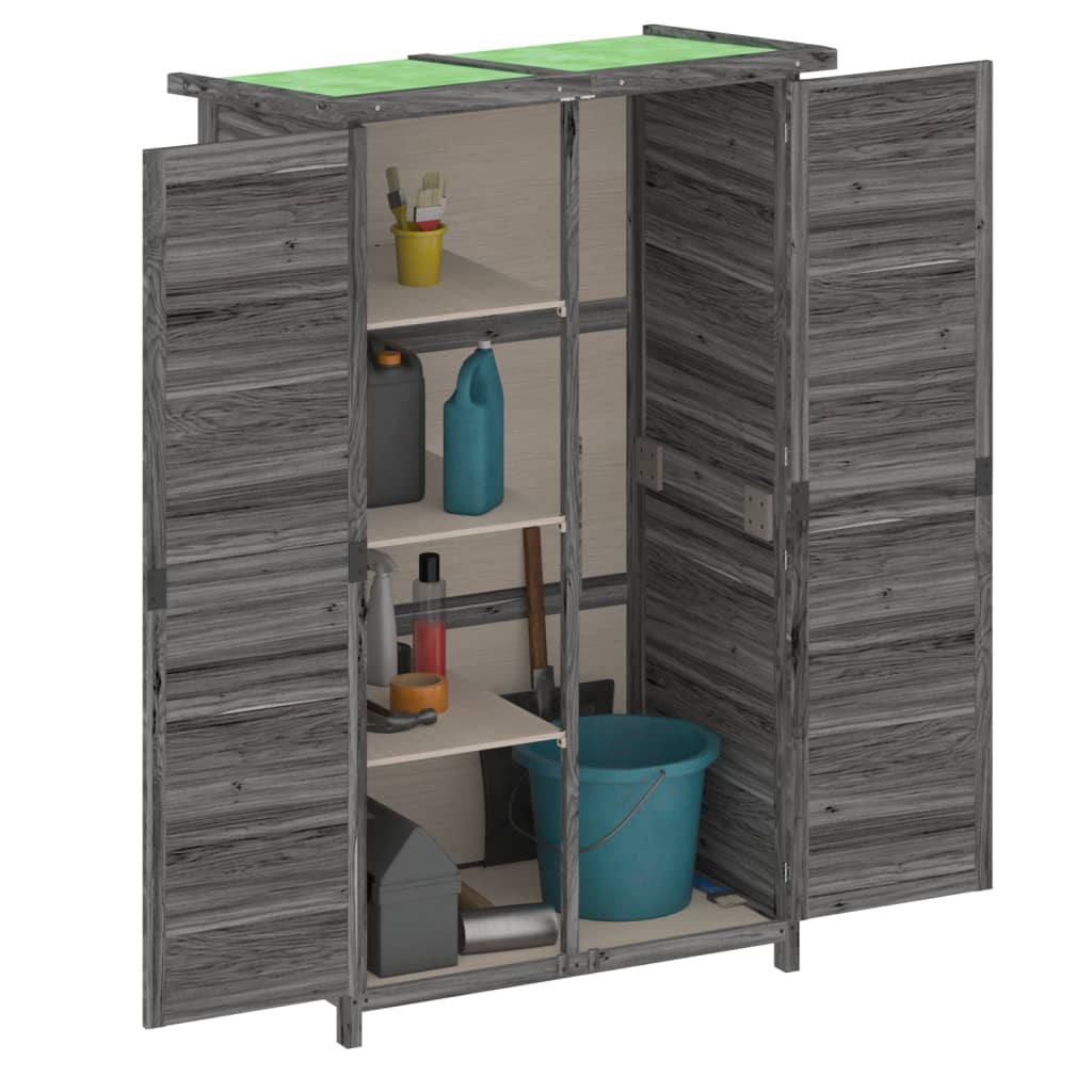 Garden Tool Shed 83X57X140 Cm Solid Wood Pine