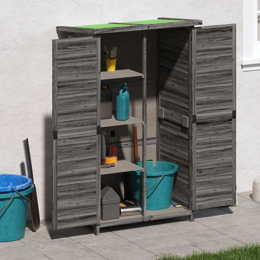 Garden Tool Shed 83X57X140 Cm Solid Wood Pine