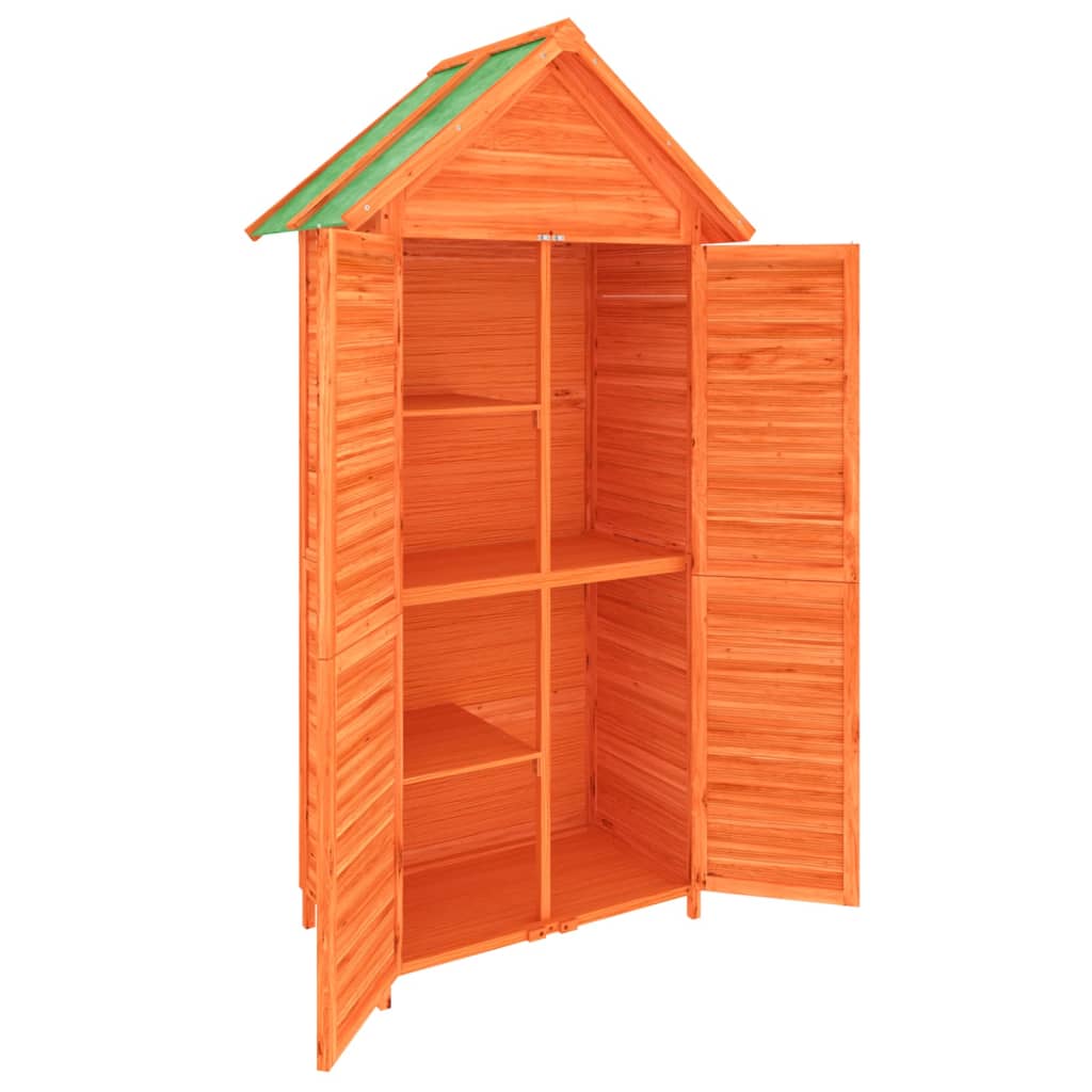 Garden Tool Shed 89X52.5X175 Cm Solid Wood Pine