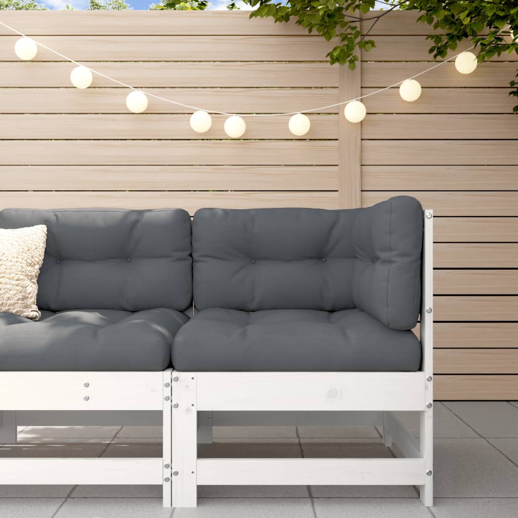 3 Piece Garden Lounge Set With Cushions Solid Wood