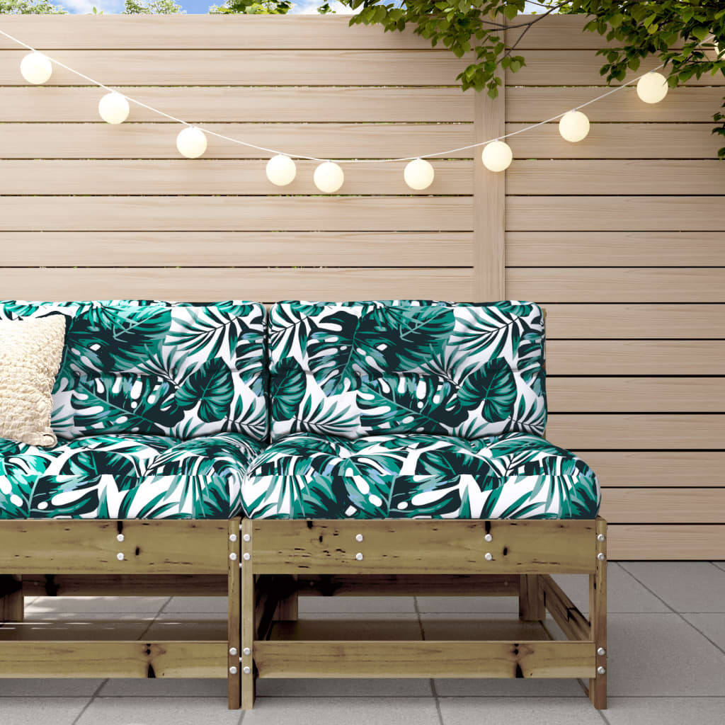 3 Piece Garden Lounge Set With Cushions Solid Wood