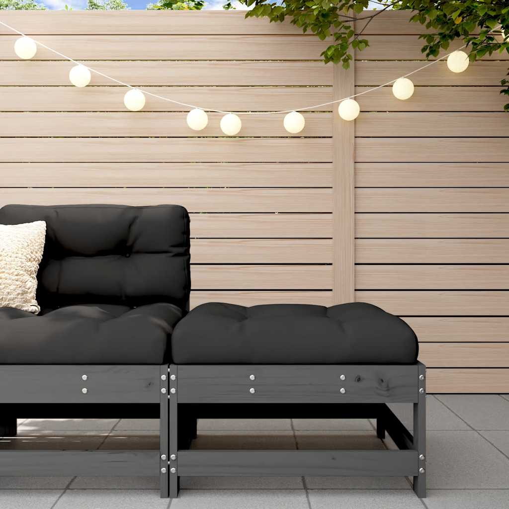 3 Piece Garden Lounge Set With Cushions Solid Wood