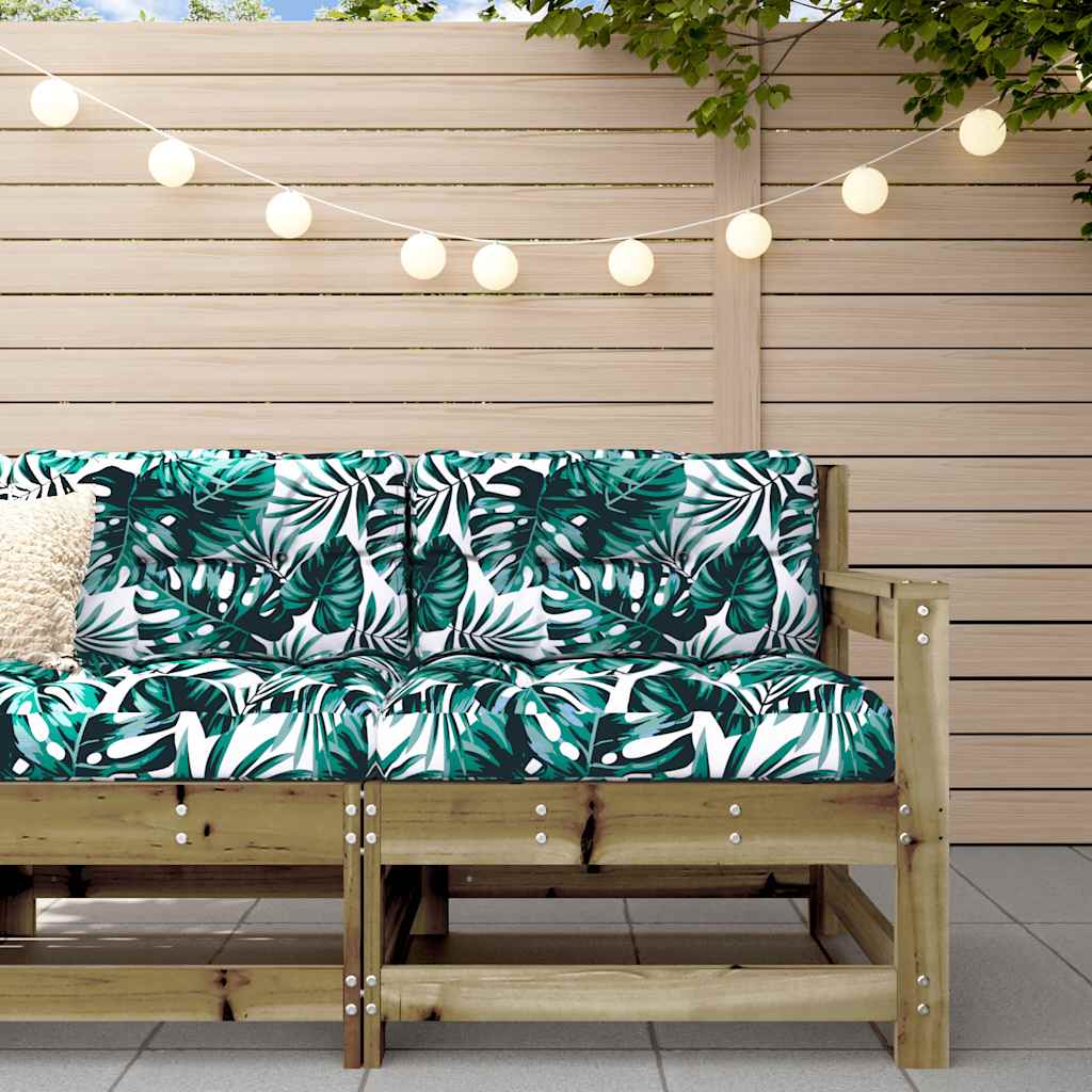 3 Piece Garden Lounge Set With Cushions Solid Wood