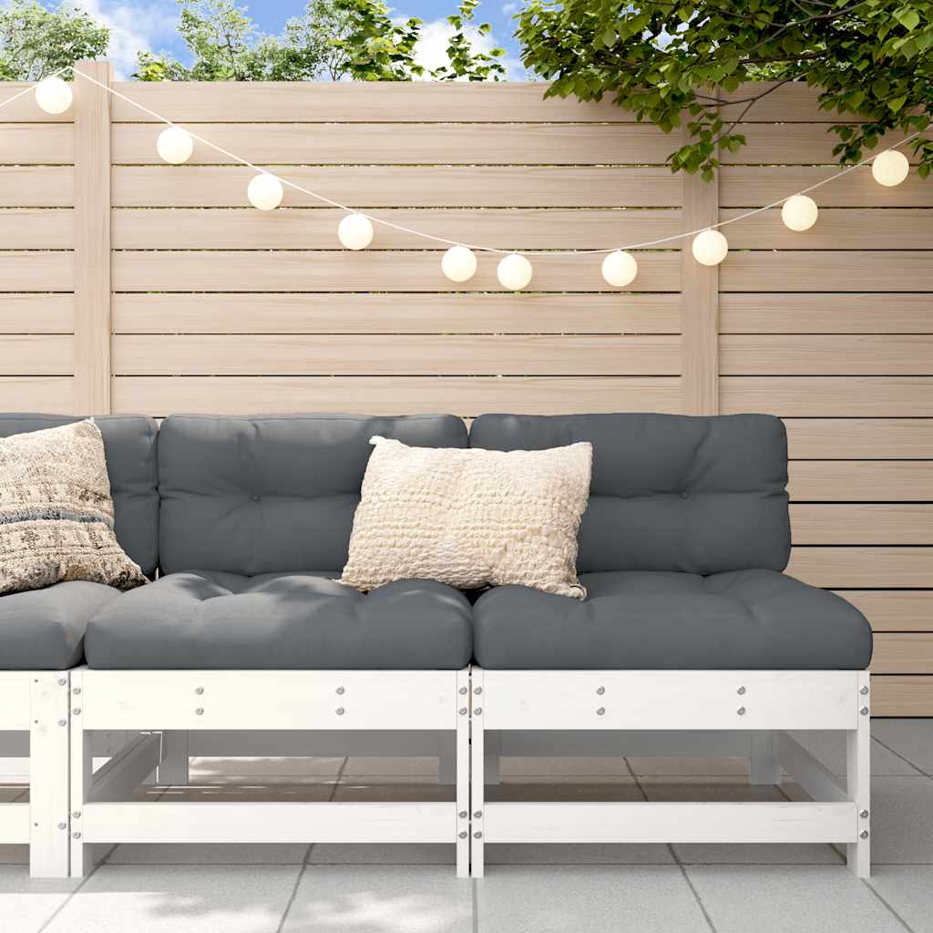 3 Piece Garden Lounge Set With Cushions Solid Wood