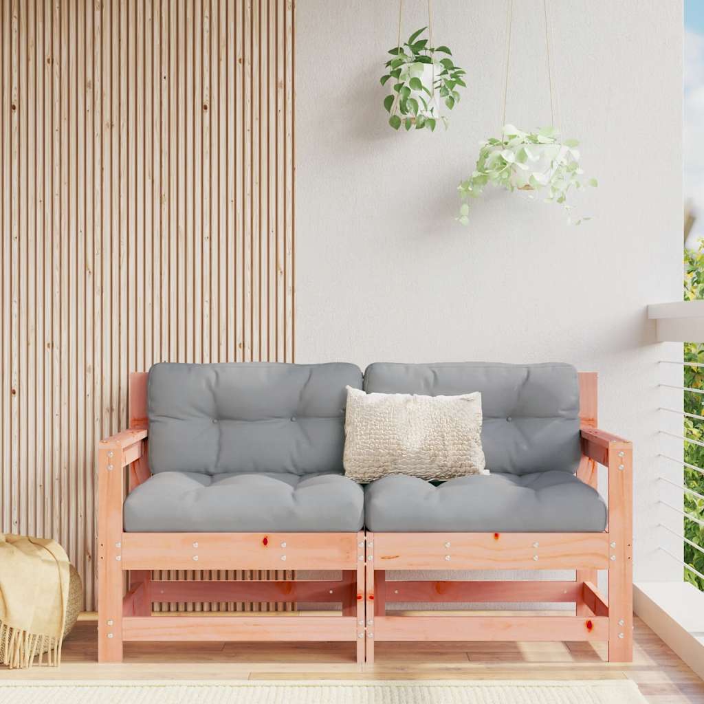 3 Piece Garden Lounge Set With Cushions Solid Wood