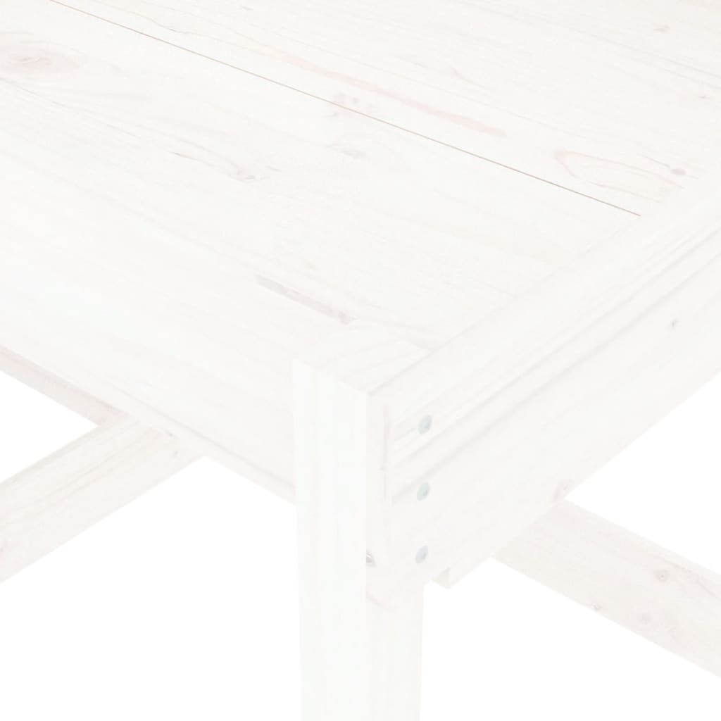 Sand Tables 2 Pcs White Solid Wood Pine