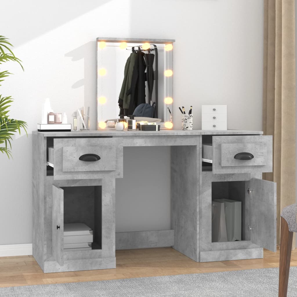 Dressing Table With Led 130X50X132.5 Cm