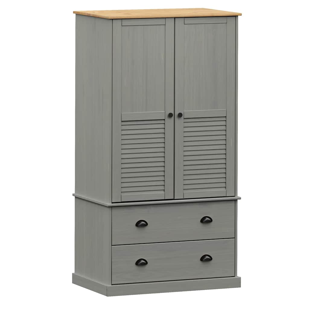 Wardrobe Vigo 90X55X170 Cm Solid Wood Pine