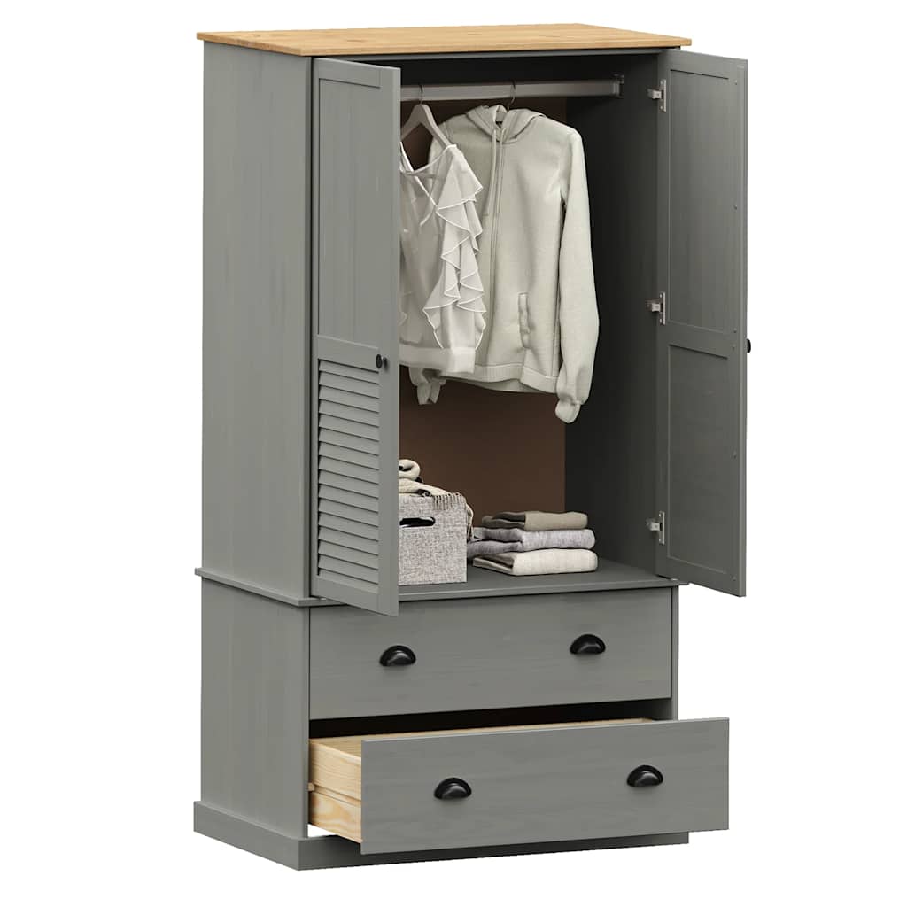 Wardrobe Vigo 90X55X170 Cm Solid Wood Pine