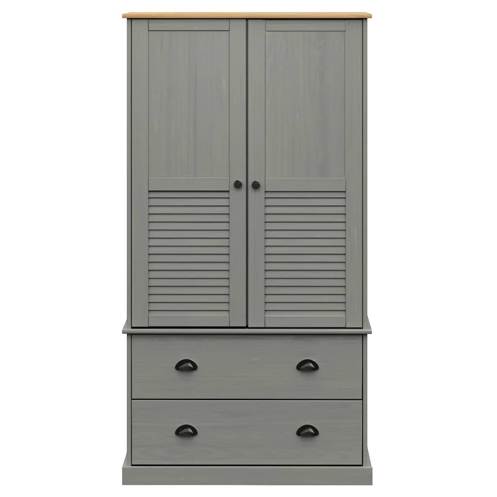Wardrobe Vigo 90X55X170 Cm Solid Wood Pine