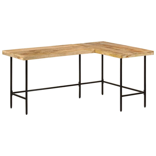 Desk 165X110X77 Cm Solid Wood Mango And Iron