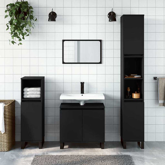 Bathroom Cabinet 58X33X60 Cm Engineered Wood
