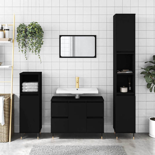 Bathroom Cabinet 80X33X60 Cm Engineered Wood