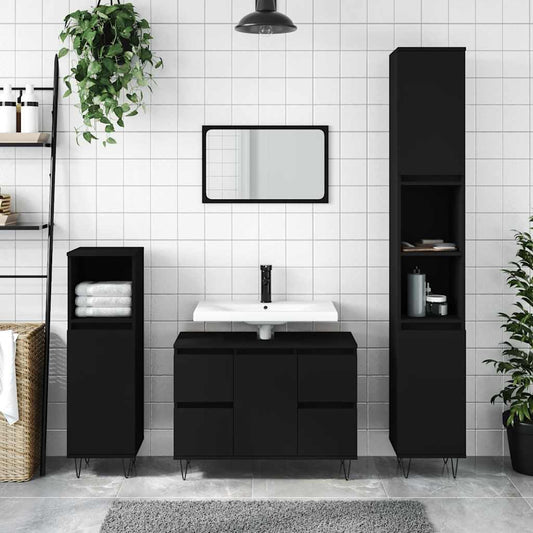 Bathroom Cabinet 80X33X60 Cm Engineered Wood