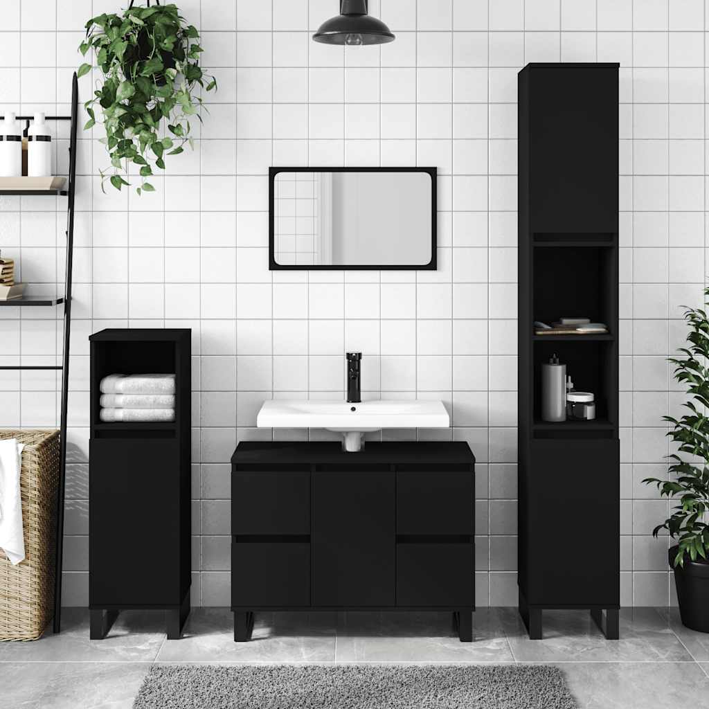 Bathroom Cabinet 80X33X60 Cm Engineered Wood