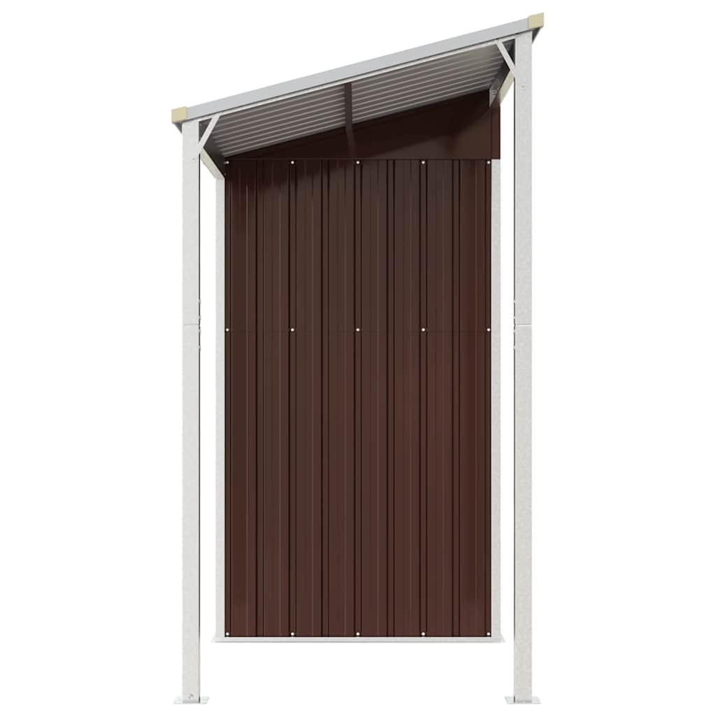 Garden Shed With Extended Roof 277X107X181 Cm Steel