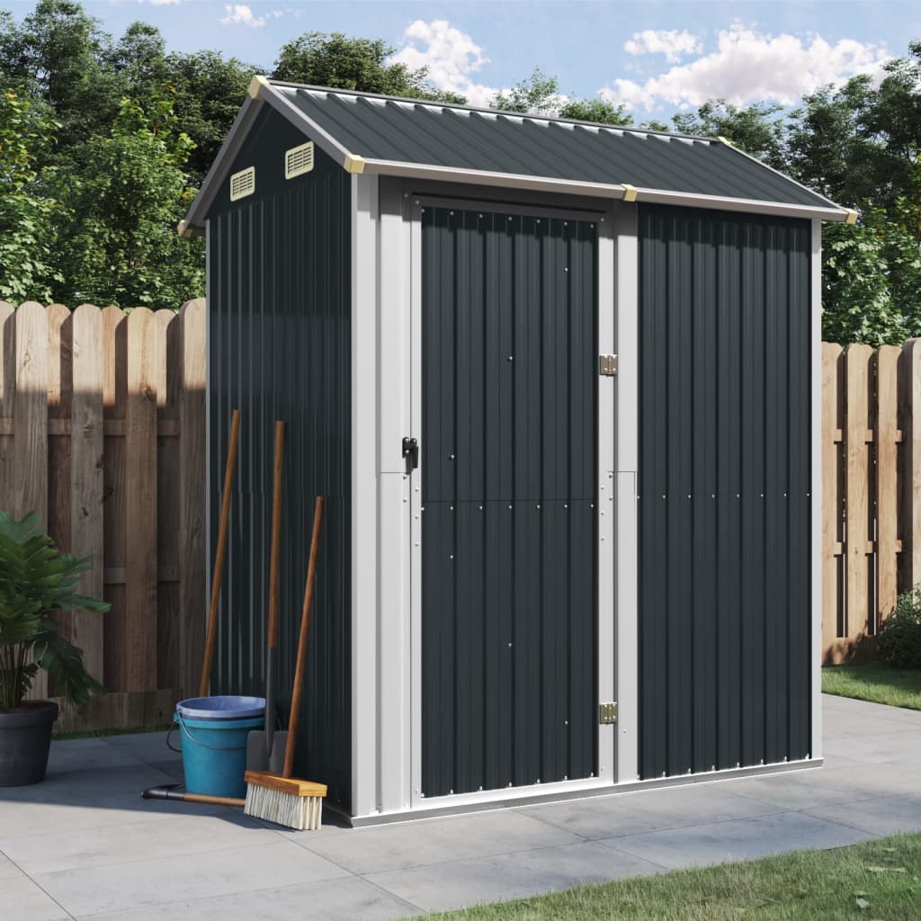 Garden Shed 192X152.5X237 Cm Galvanised Steel