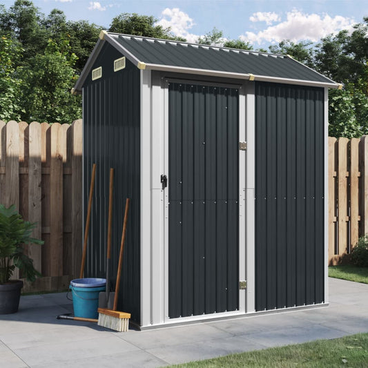 Garden Shed 192X152.5X237 Cm Galvanised Steel
