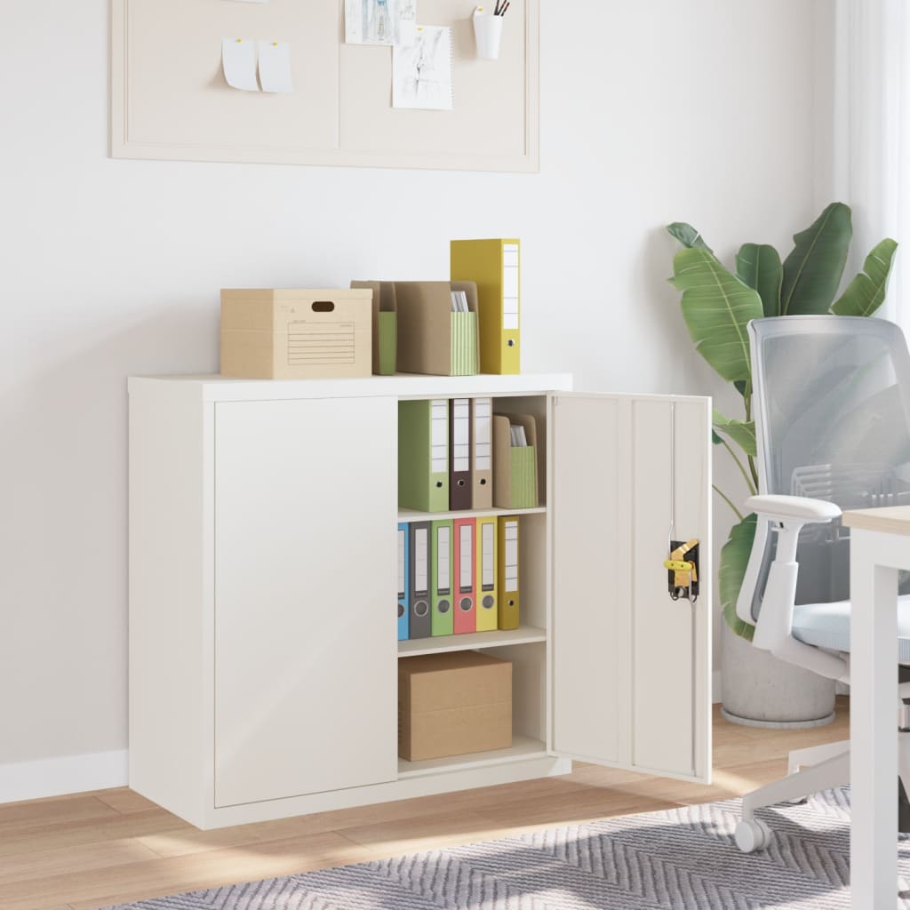 Office Cabinet 90X40X140Cm Steel Grey