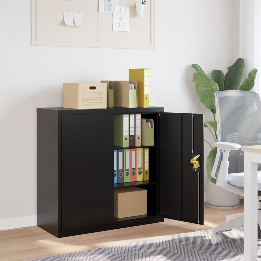 Office Cabinet 90X40X140Cm Steel Grey