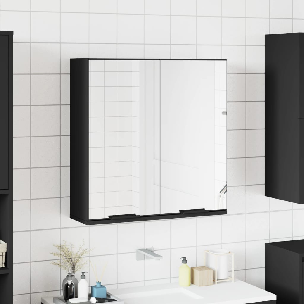 Bathroom Mirror Cabinet 64X20X66.5 Cm Engineered Wood