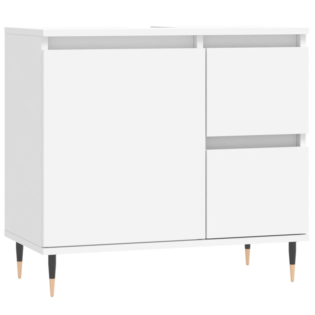 3 Piece Bathroom Furniture Set Engineered Wood