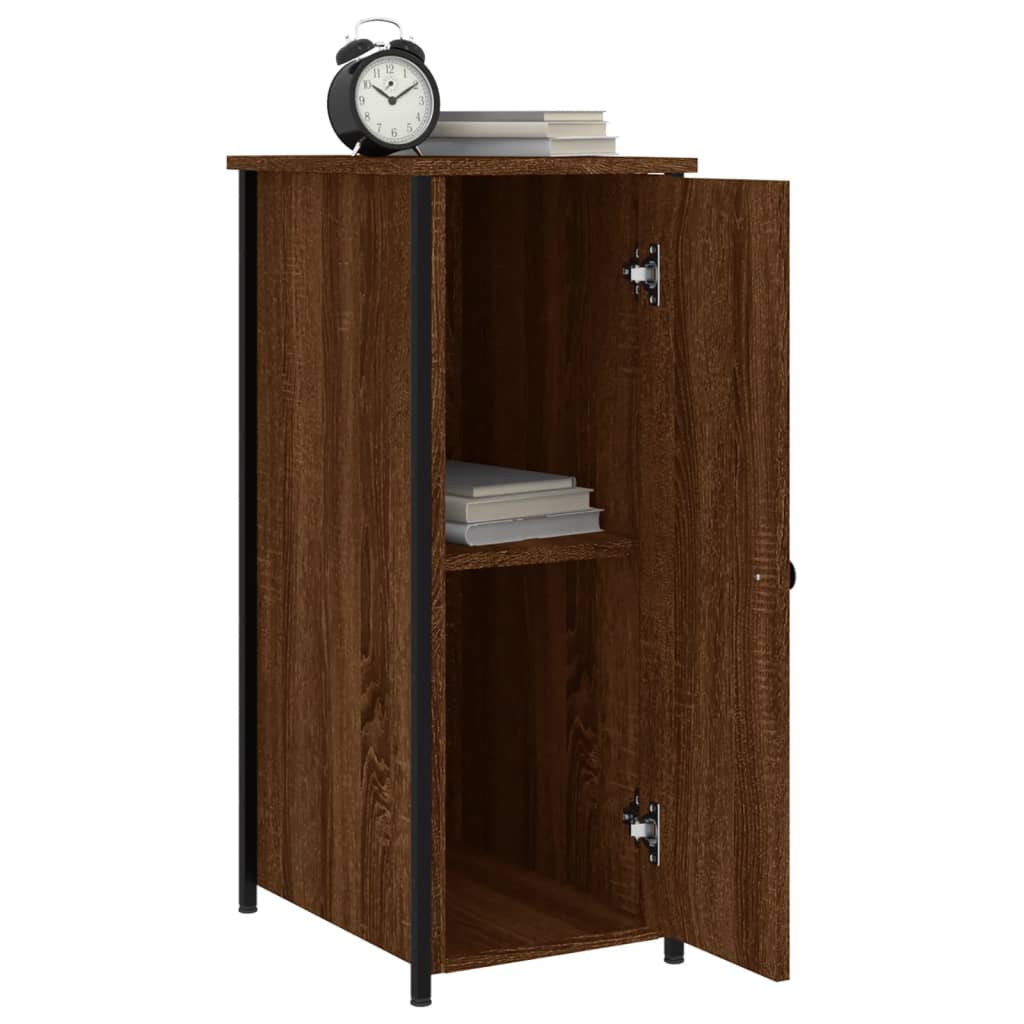 Bedside Cabinet 32X42X80 Cm Engineered Wood