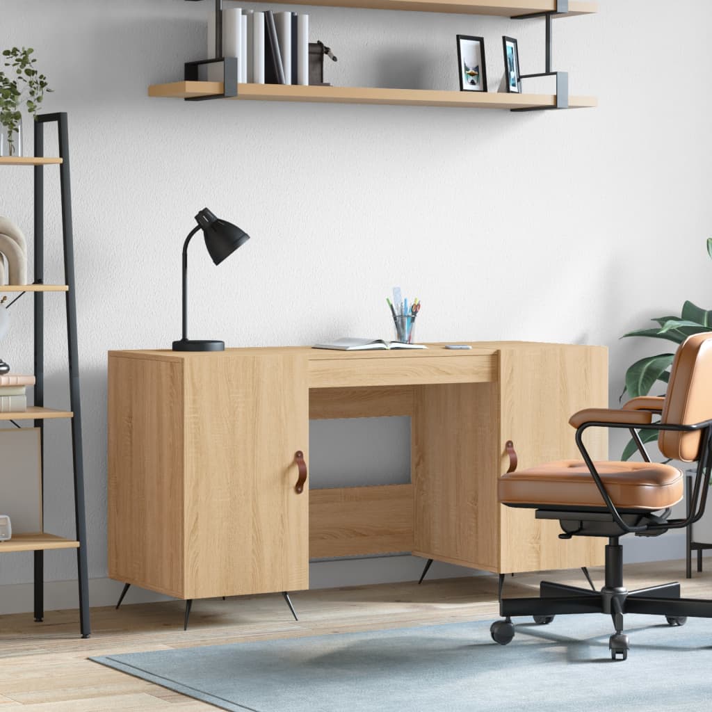 Desk 140X50X75 Cm Engineered Wood