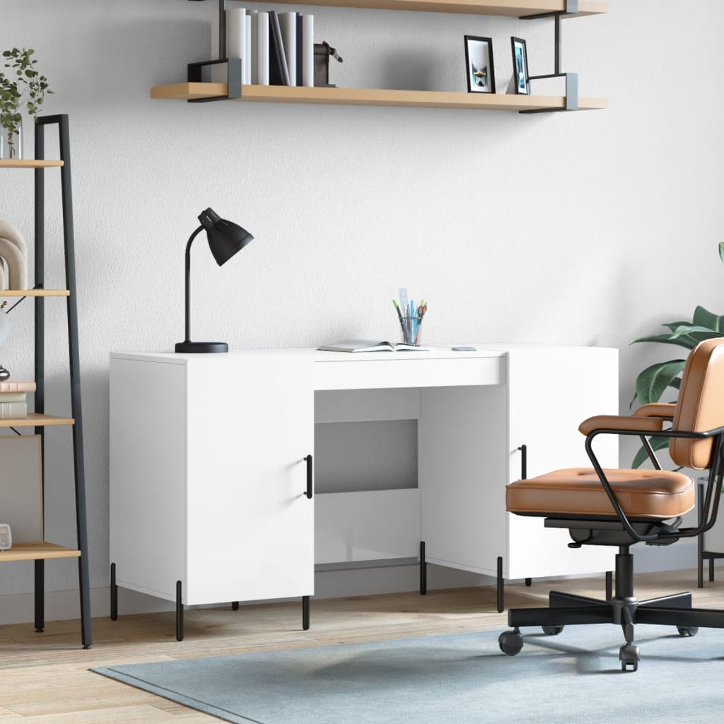 Desk 140X50X75 Cm Engineered Wood