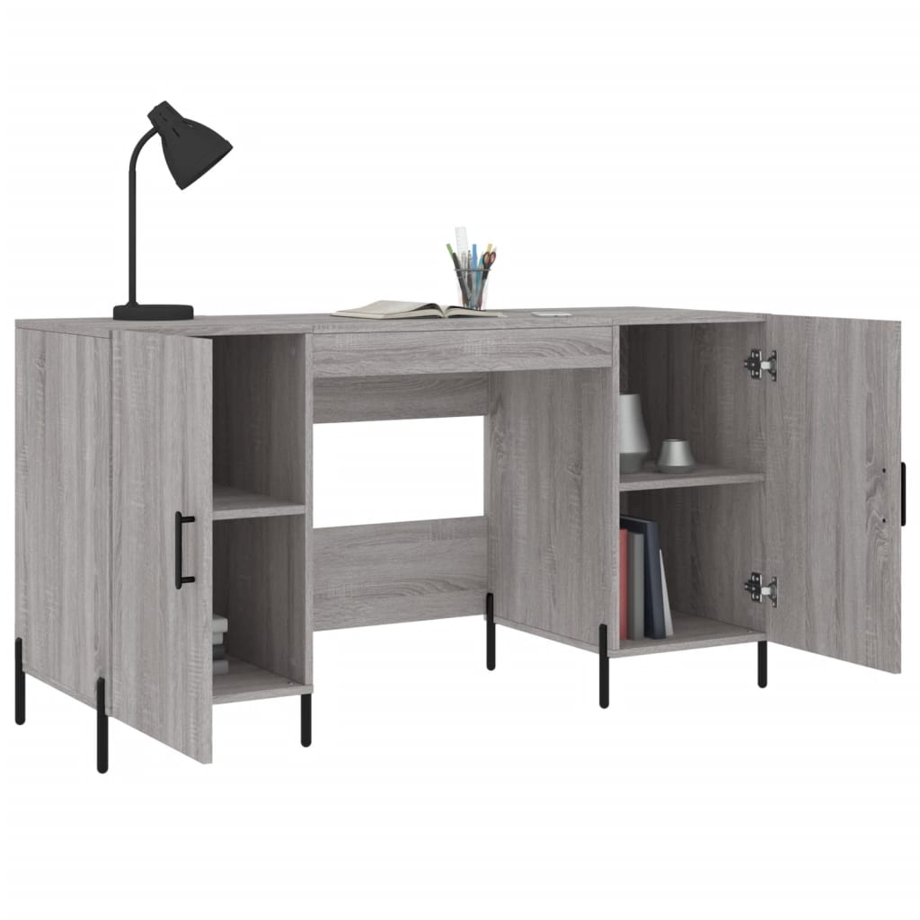 Desk 140X50X75 Cm Engineered Wood